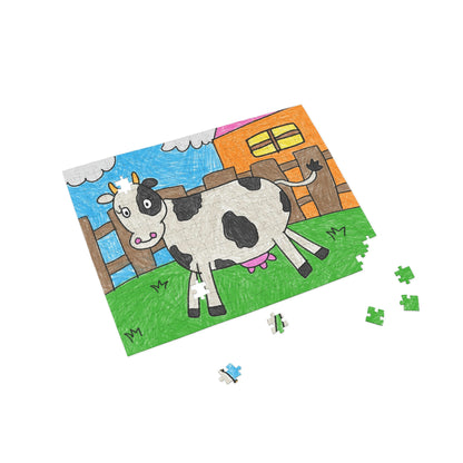 Cow Milk Farm Animal  Character Puzzle (96, 252, 500, 1000-Piece)