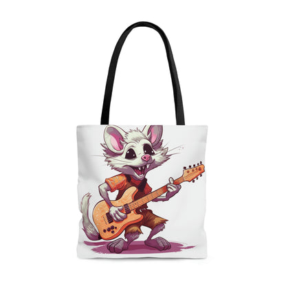 Opossum Musical Guitarist Graphic Tote Bag (AOP)