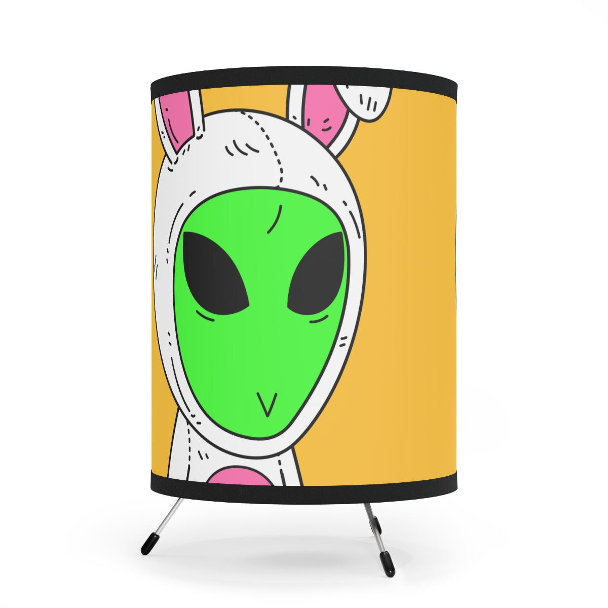 Happy Bunny Easter Costume Alien Tripod Lamp with High-Res Printed Shade, US\CA plug