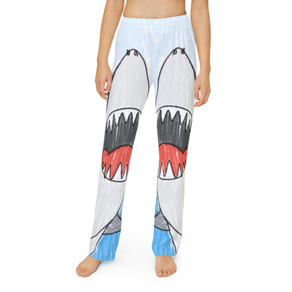 Shark Jaw Teeth Attack Ocean Sea Creature Kids Pajama Pants