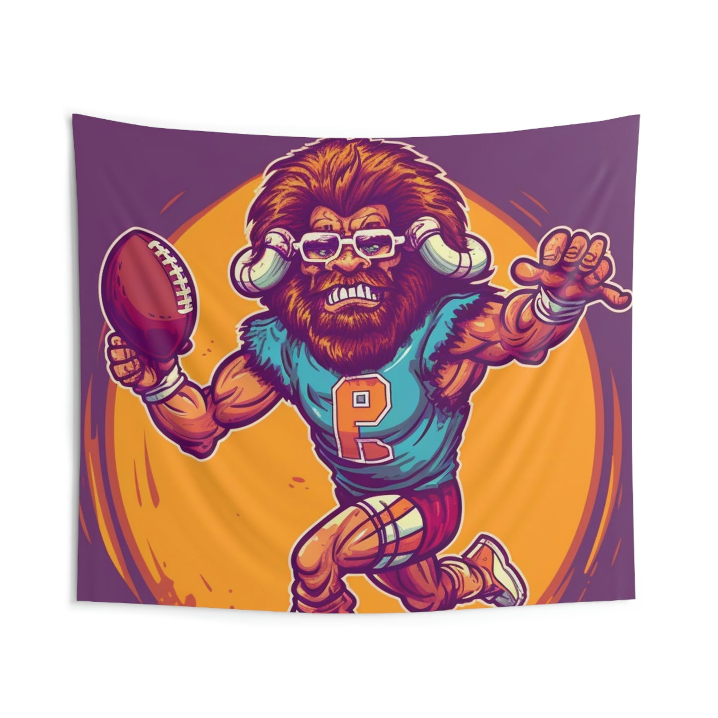 American Football Baffalo Bison Game Sport Graphic Indoor Wall Tapestries