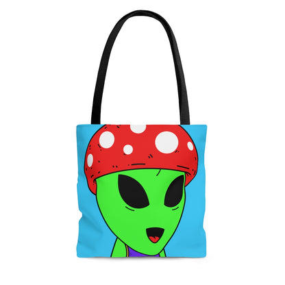 Red Mushroom Head Green Alien Purple Visi sport Jersey Visitor AOP Tote Bag