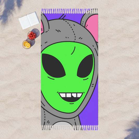 The Visitor Mouse Alien Character Boho Beach Cloth