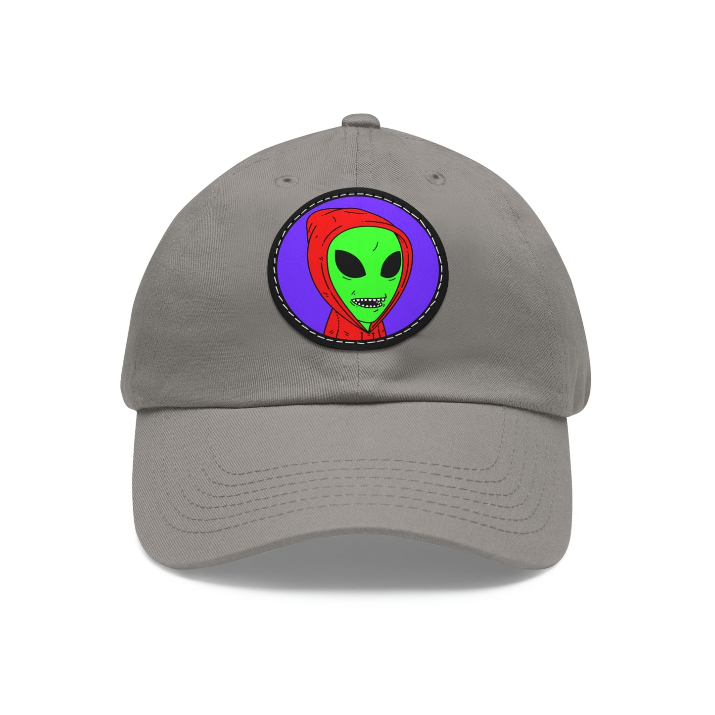 Alien Anonymous Visitor Dad Hat with Leather Patch (Round)