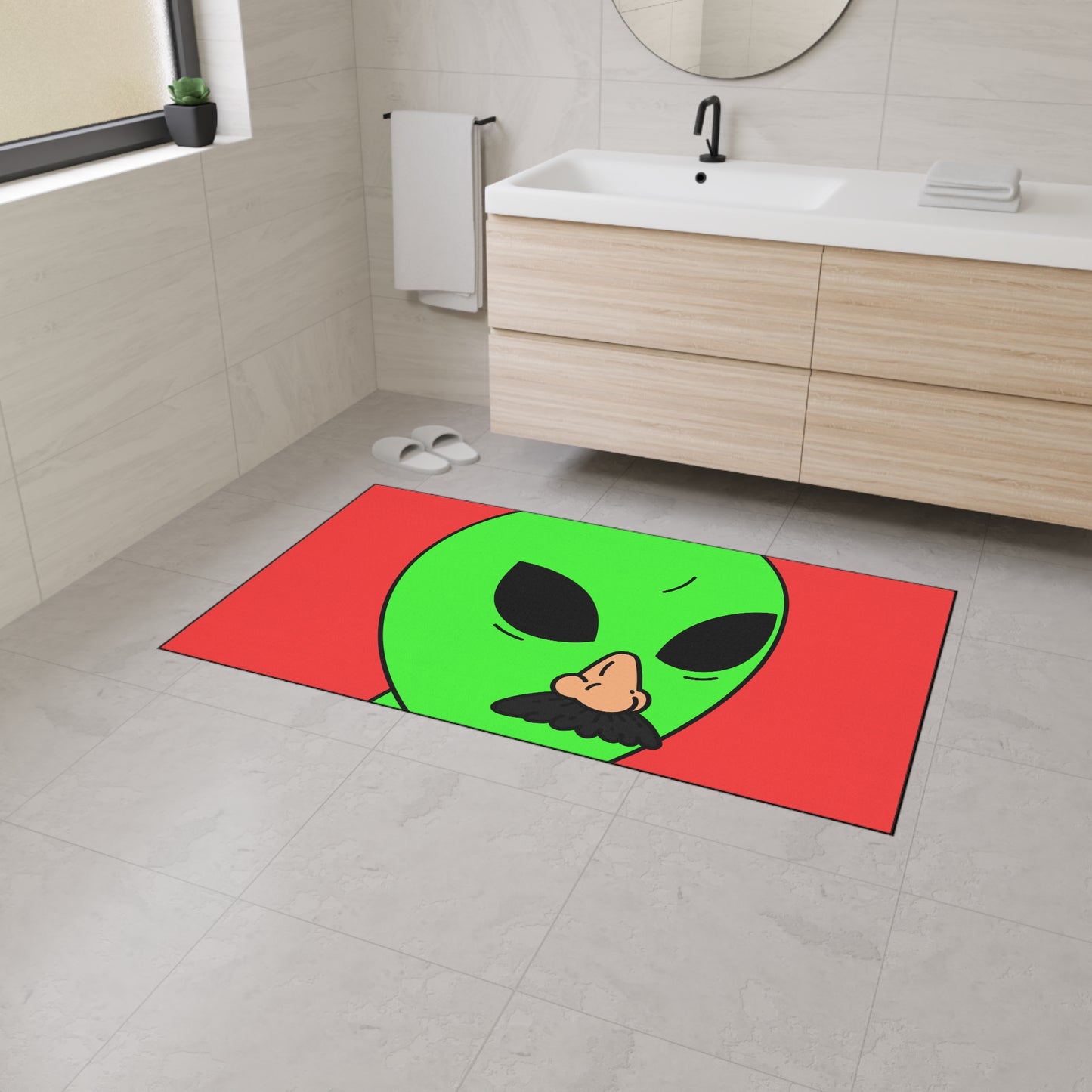 Imposter Fake Alien Visitor Heavy Duty Floor Mat