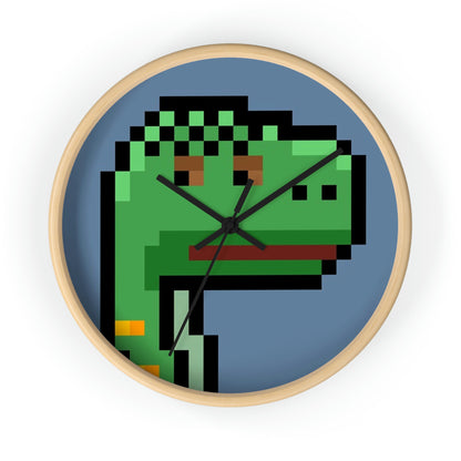 Dinosaur Dino Pixel Wall clock