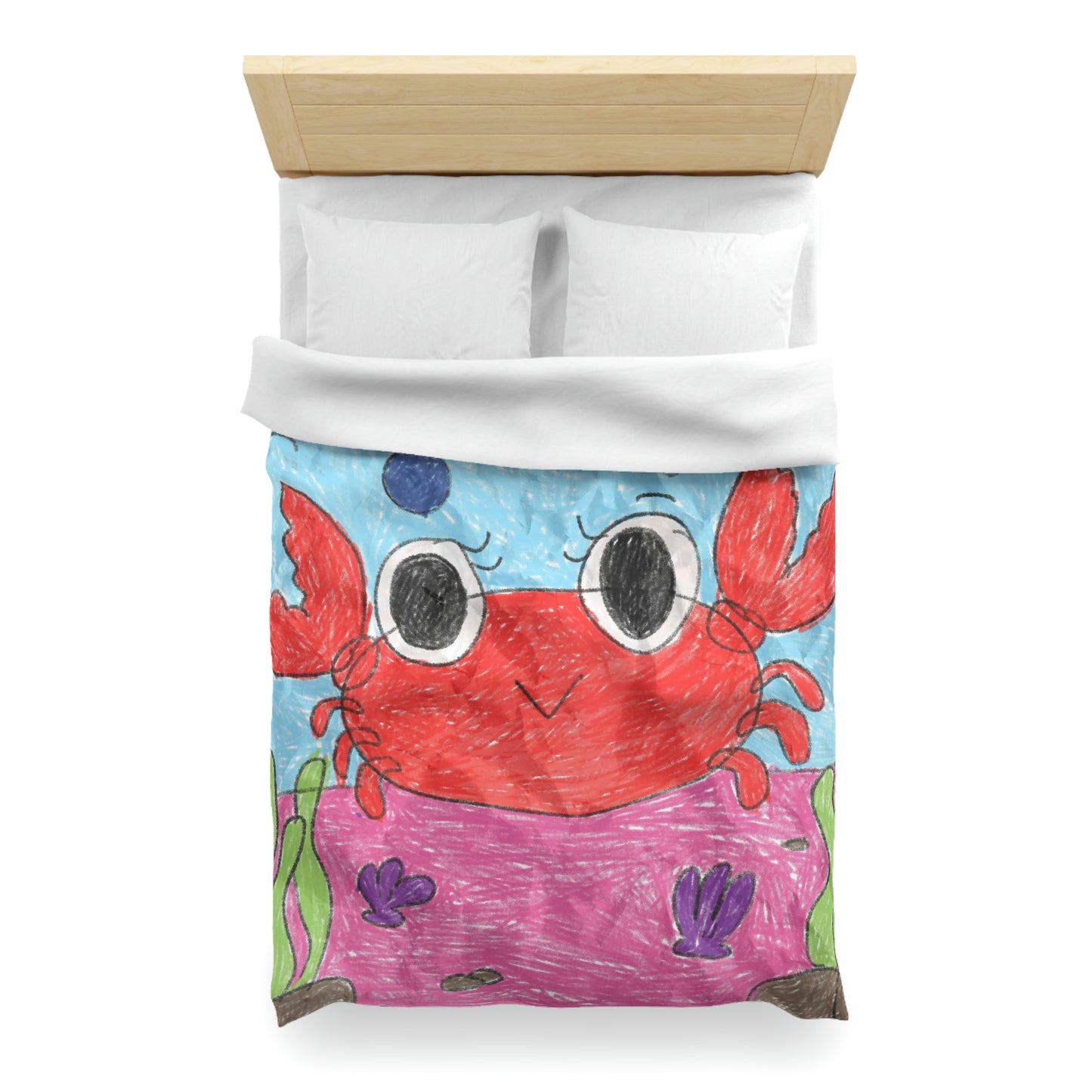 Lobster Crab Graphic Sea Lovers Microfiber Duvet Cover