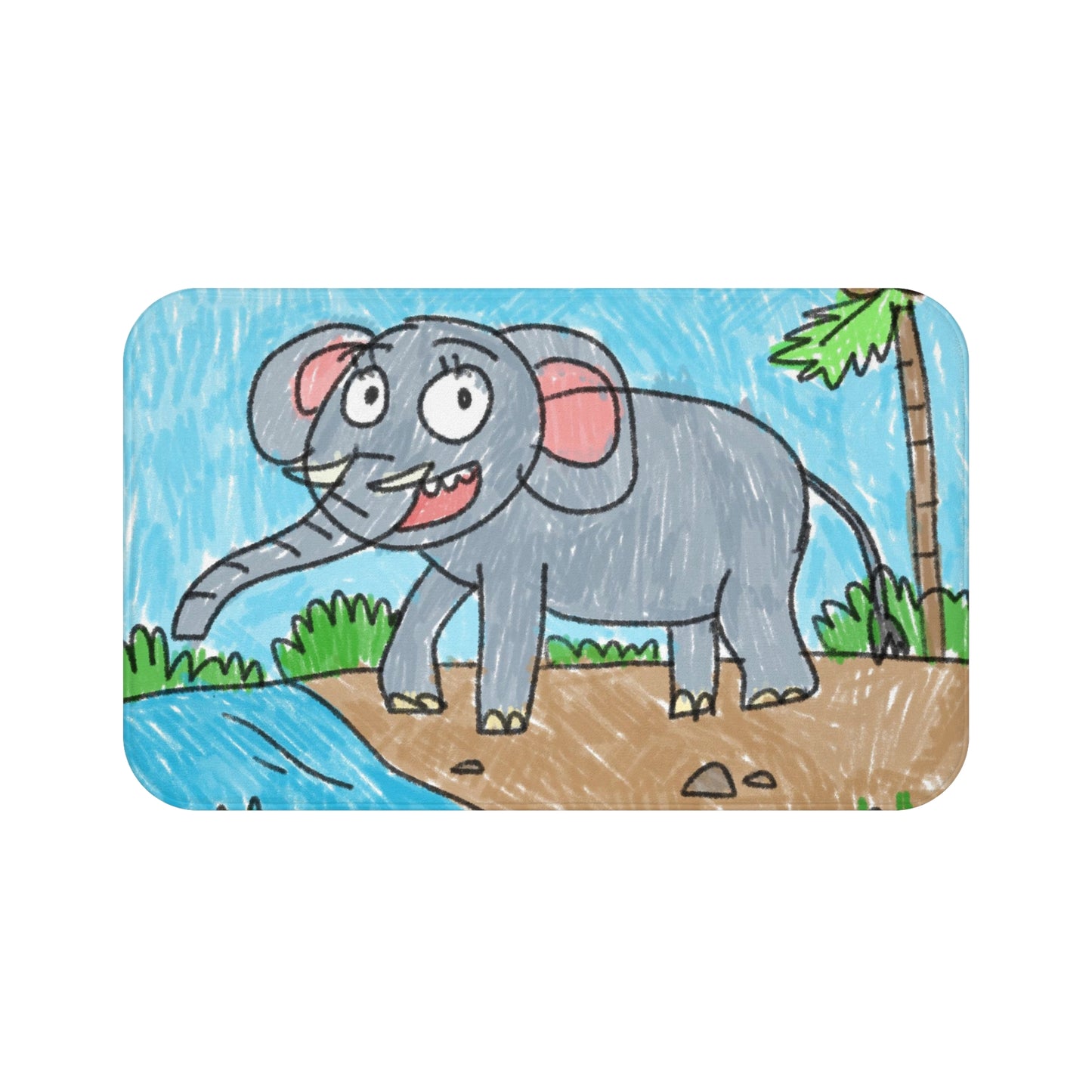 Elefante Elephant King Safari Animal Bath Mat