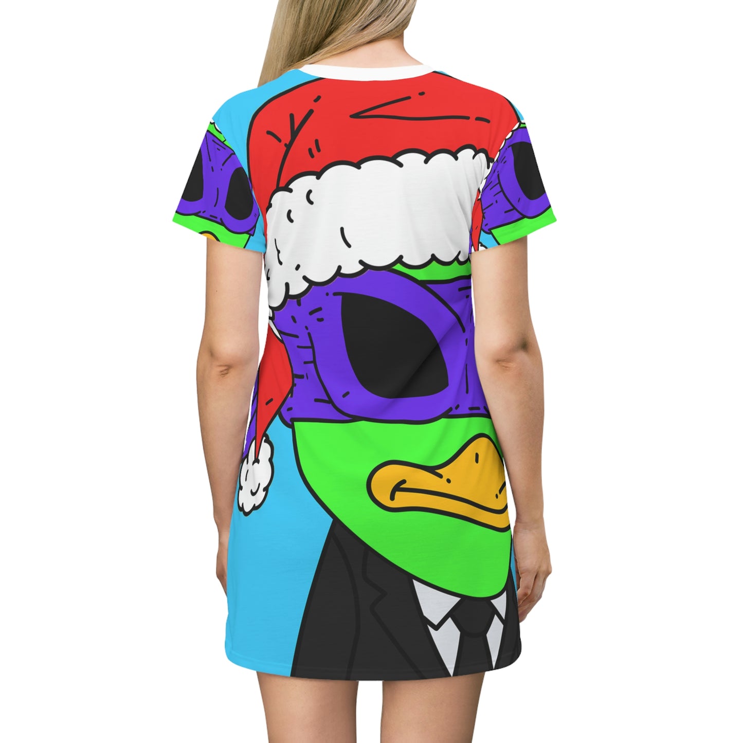 Santa Christmas Alien Visitor751 All Over Print T-Shirt Dress