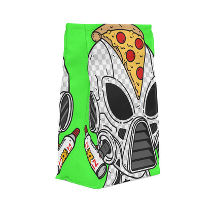 Knive Peppe Pizza Viz Wiz Armored White Future Alien Cyborg Machine Visitor Polyester Lunch Bag