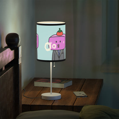 Strawberry Fruit Head Block Lamp on a Stand, US|CA plug