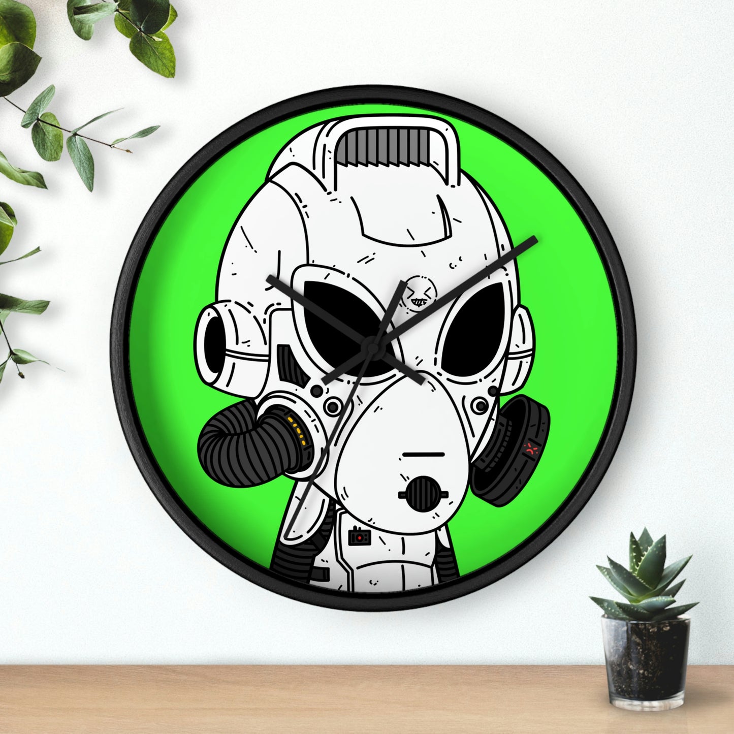 Alien LOL Visitor Wall clock