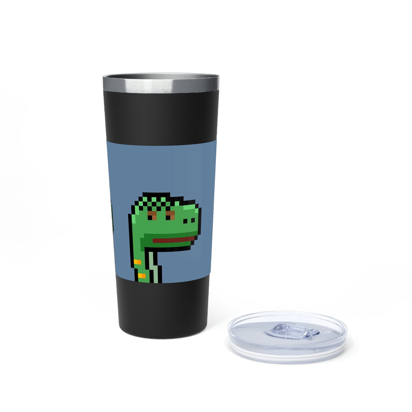 Dinosaur Dino Pixel Copper Vacuum Insulated Tumbler, 22oz