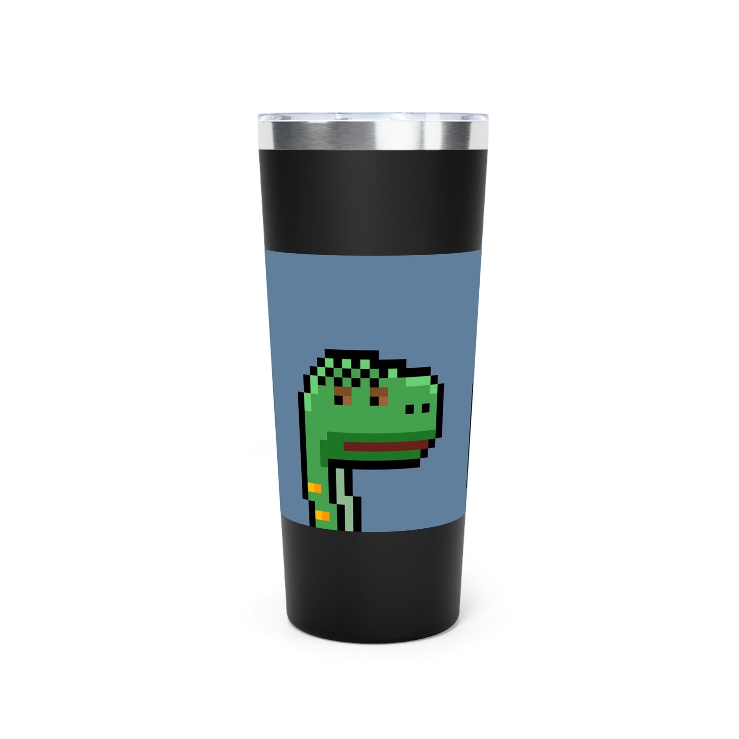 Dinosaur Dino Pixel Copper Vacuum Insulated Tumbler, 22oz