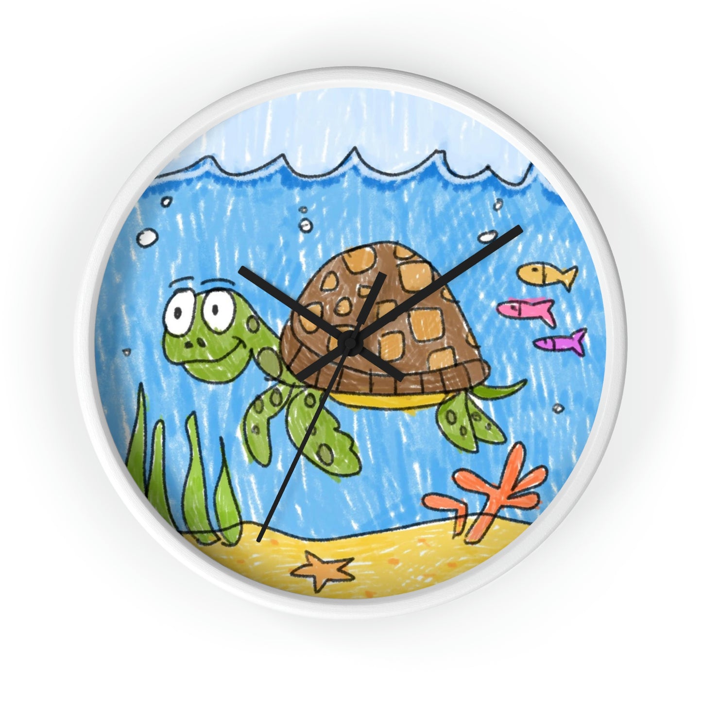 Reloj de pared Sea Turtle Beach Sand Ocean 