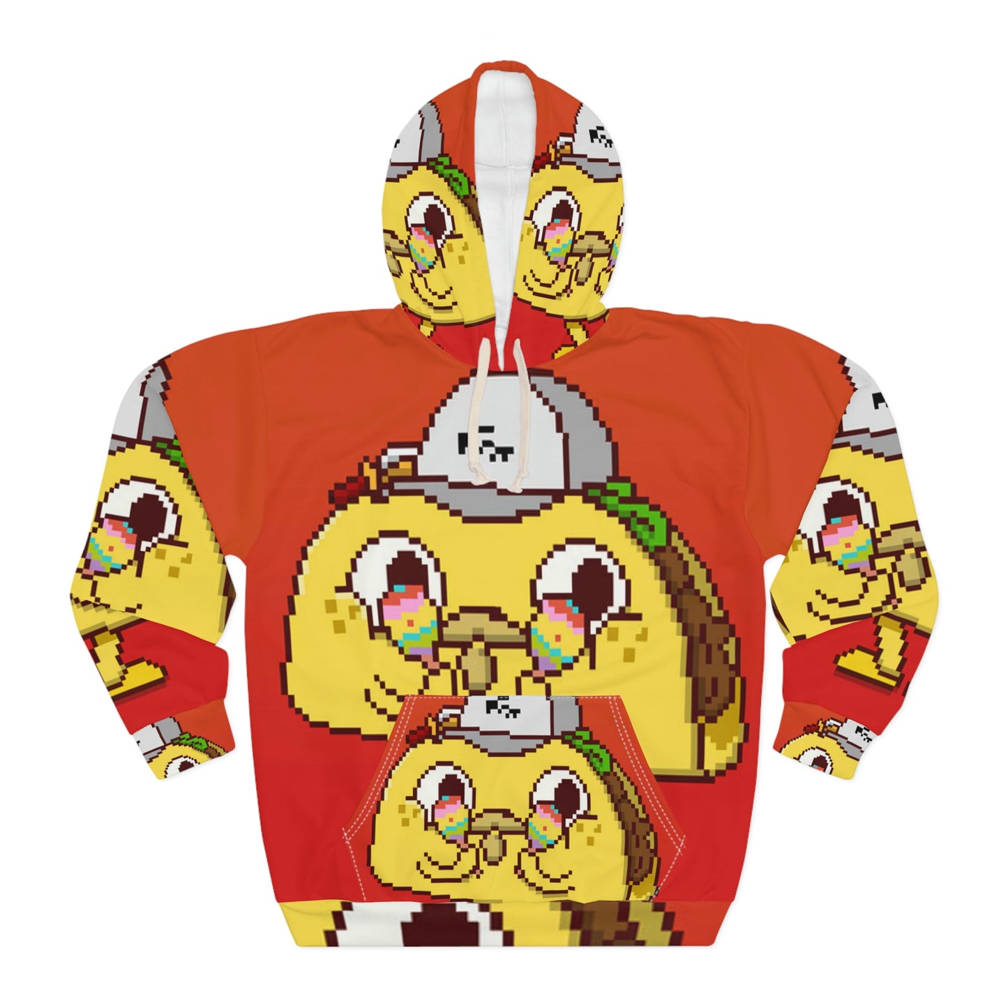 Maraca Shaker Fiesta Taco Celebration AOP Unisex Pullover Hoodie