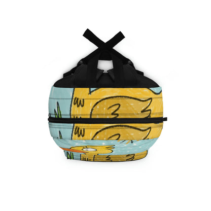 Yellow Duck Bird Pond Backpack