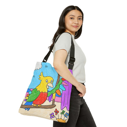 Animal Lover Parrot Perfect Gift for Parrot Owners Adjustable Tote Bag (AOP)