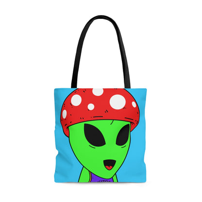 Red Mushroom Head Green Alien Purple Visi sport Jersey Visitor AOP Tote Bag