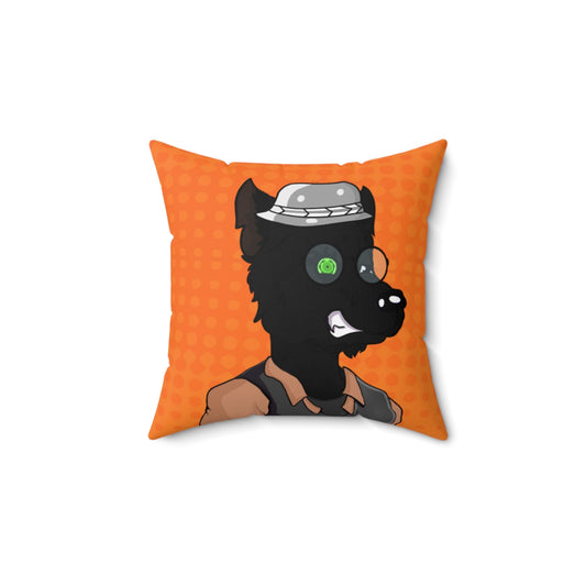 Cyborg Wolf Werewolve First Edition Spun Polyester Square Pillow