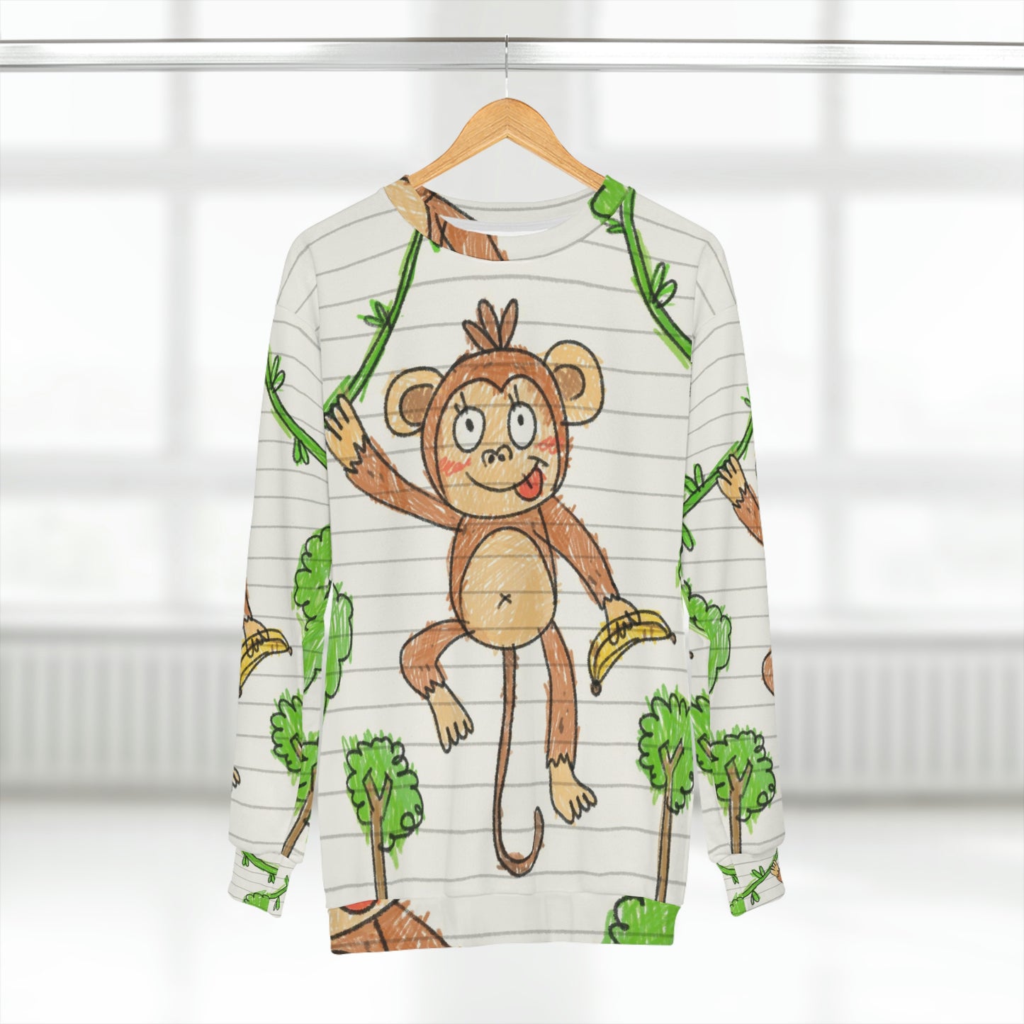 Graphic Monkey - Fun Zoo Clothing for Ape Lovers AOP Unisex Sweatshirt