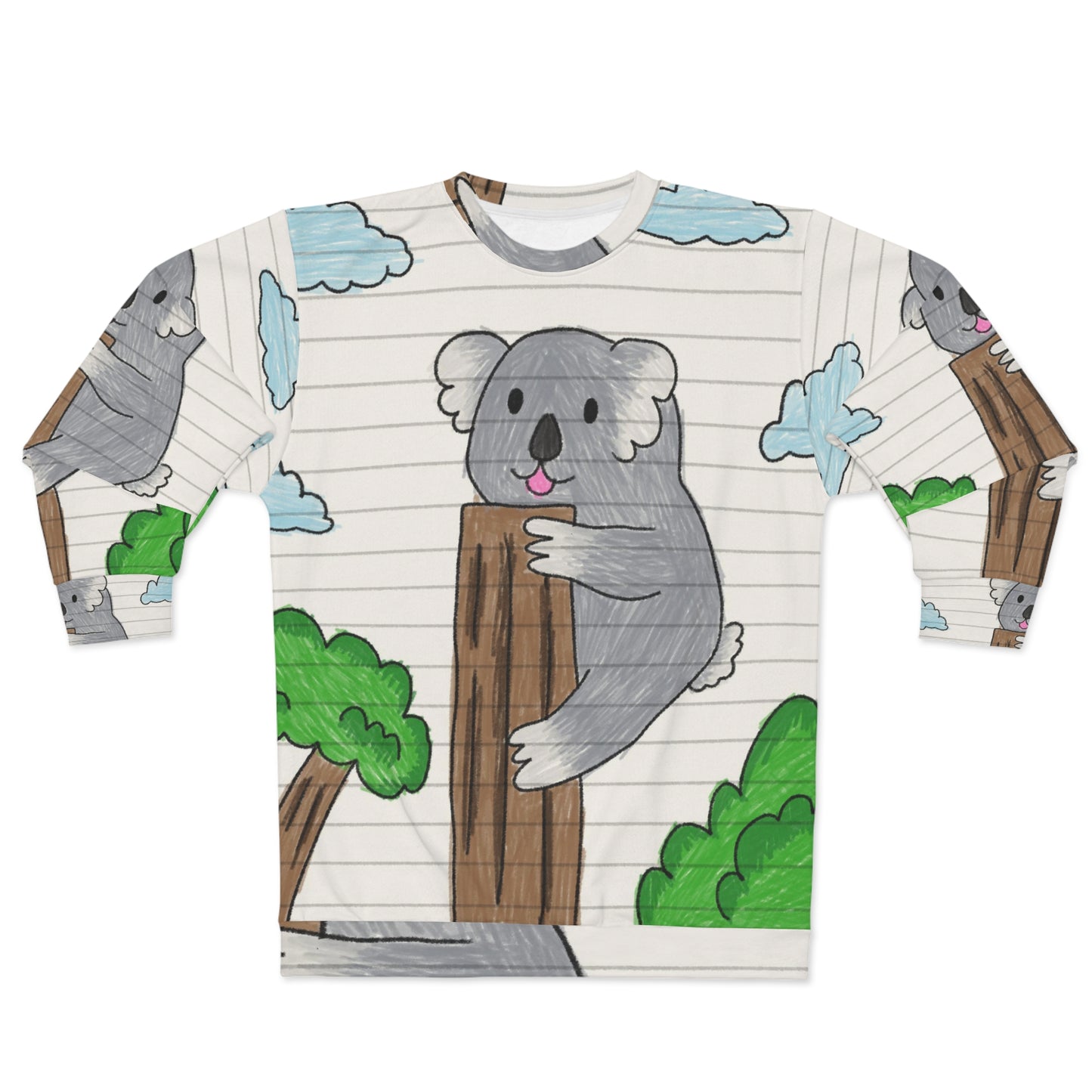 Sudadera unisex Koala Bear Animal Tree Climber AOP 