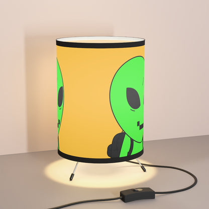 Web3 Digital Hacker Anon Tripod Lamp with High-Res Printed Shade, US\CA plug