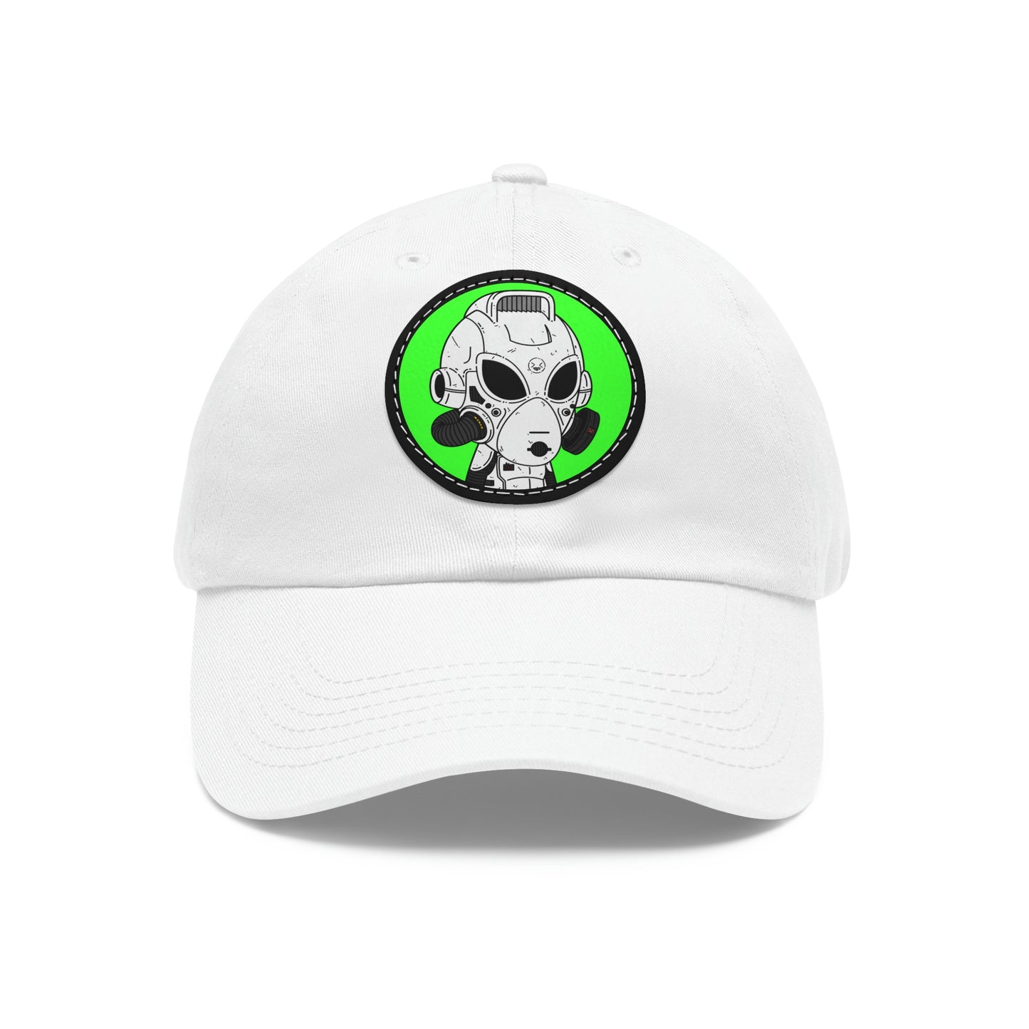 Alien LOL Visitor Dad Hat with Leather Patch (Round)