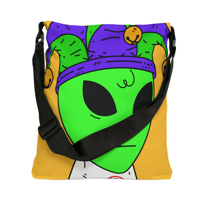 Jester Alien Joker Visitor Adjustable Tote Bag (AOP)