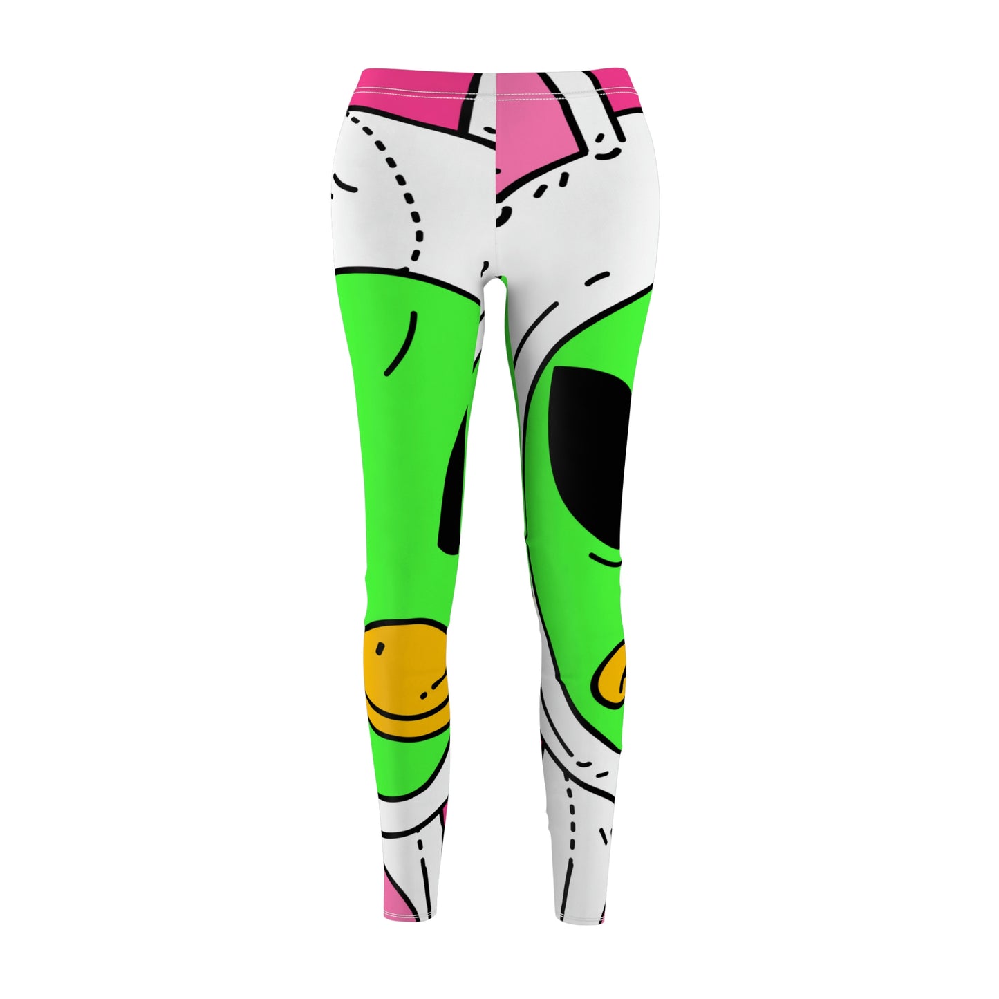 Duck Bunny Alien Women's Cut & Sew Casual Leggings