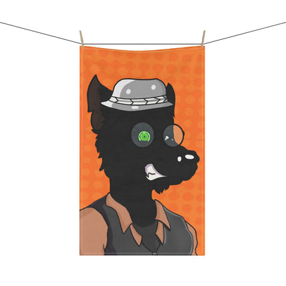 Cyborg Wolf Werewolve First Edition Kitchen Towel