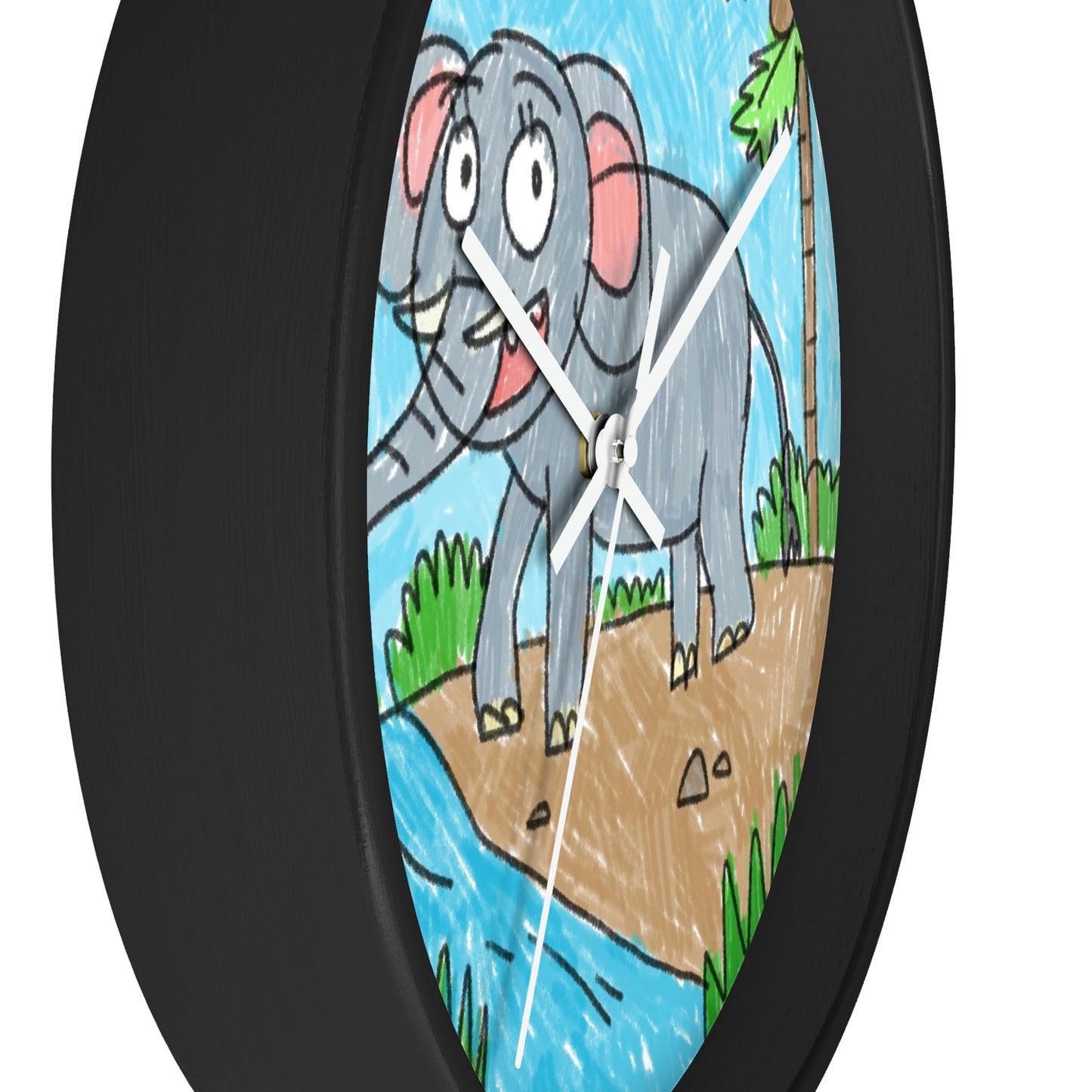 Elefante Elephant King Safari Animal Wall clock