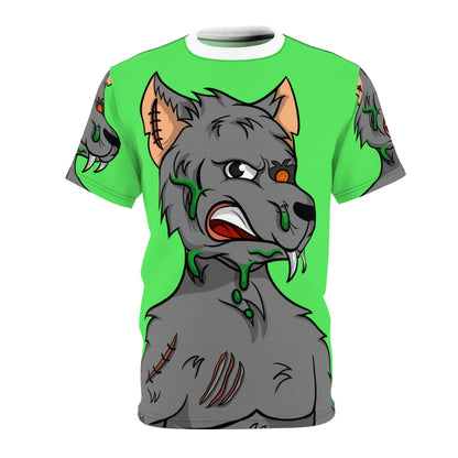 Wolve Moon Rising Werewolf Cyborg Unisex AOP Cut & Sew Tee