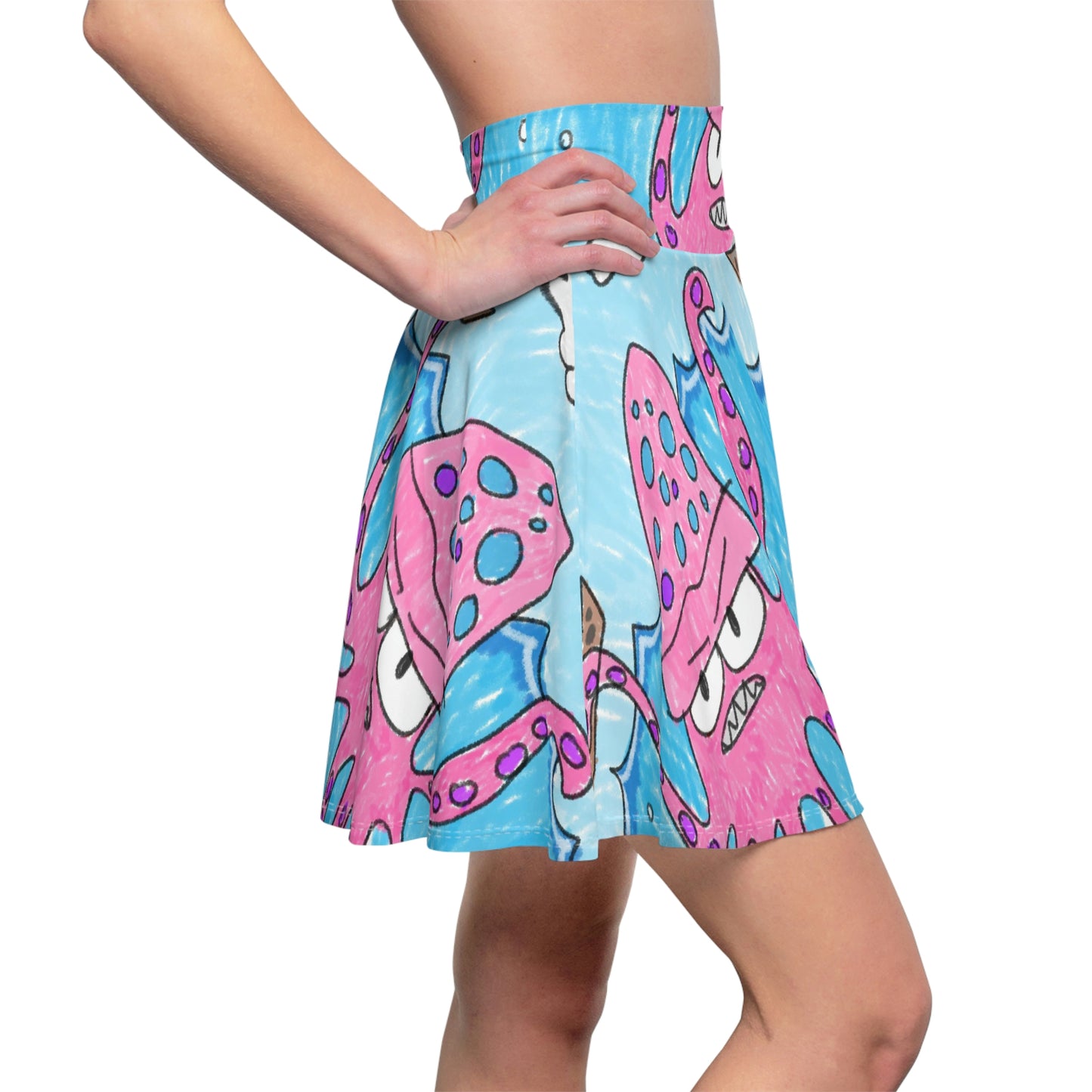 The Kraken Octopus Clean Graphic Women's Skater Skirt