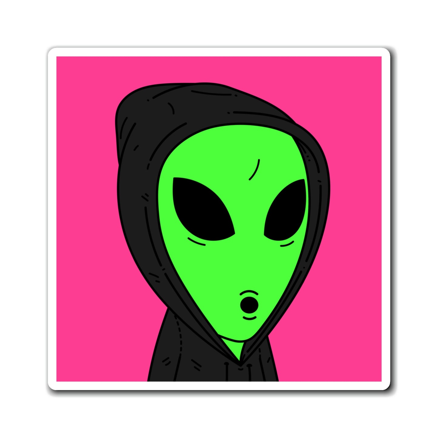 Anonymous Anon Alien Visitor Magnets