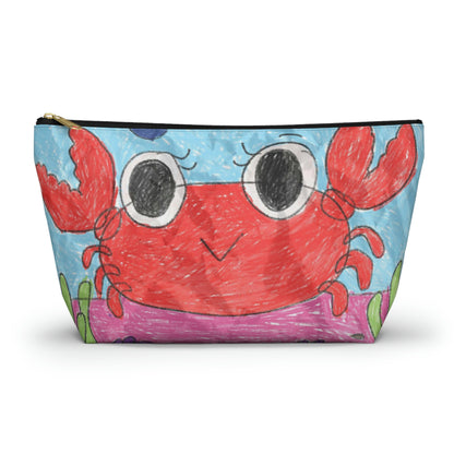 Lobster Crab Graphic Sea Lovers Accessory Pouch w T-bottom