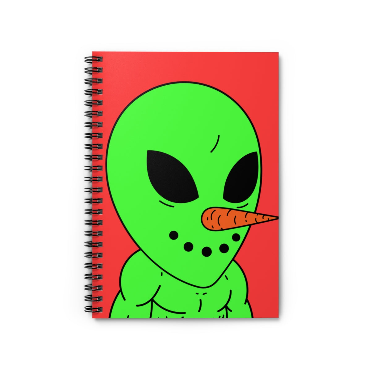 Veggie Visi The Vegetable Visitor Spiral Notebook - Ruled Line