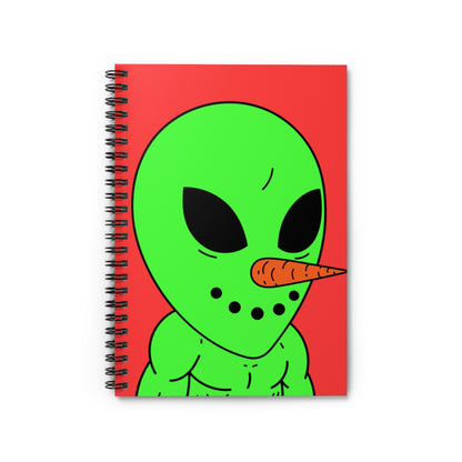 Veggie Visi The Vegetable Visitor Spiral Notebook - Ruled Line