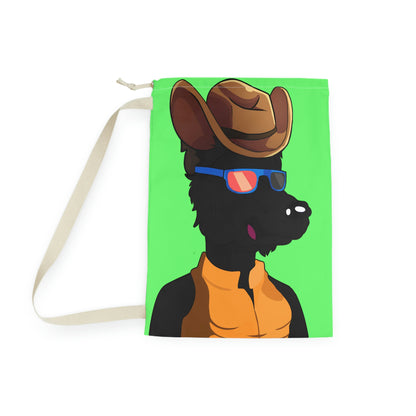 Cowgirl Wolf Cyborg Wolve Laundry Bag