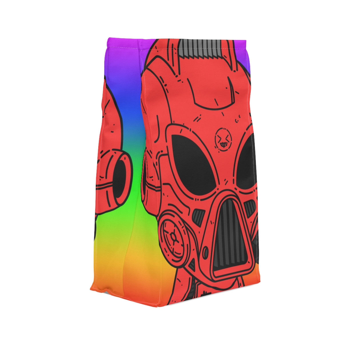 LOL Rainbow Armored Red Future Alien Cyborg Machine Visitor Polyester Lunch Bag