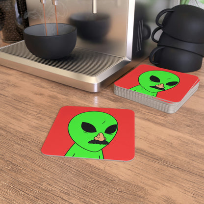 Fake Alien Human Mask Coasters (50, 100 pcs)