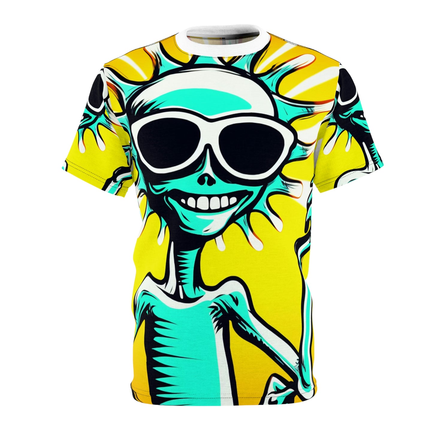 Chic Summer Extraterrestrial Anime Cartoon Unisex Cut & Sew Tee (AOP)