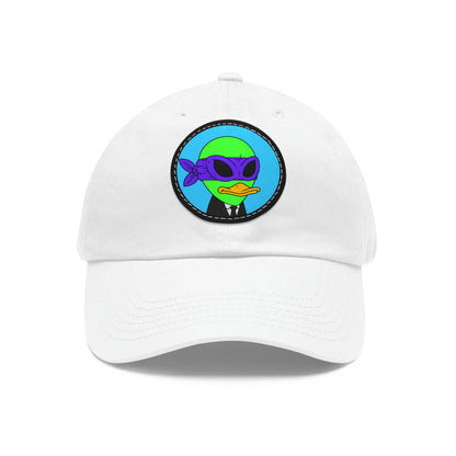 Visitor 751 Alien Dad Hat with Leather Patch (Round)