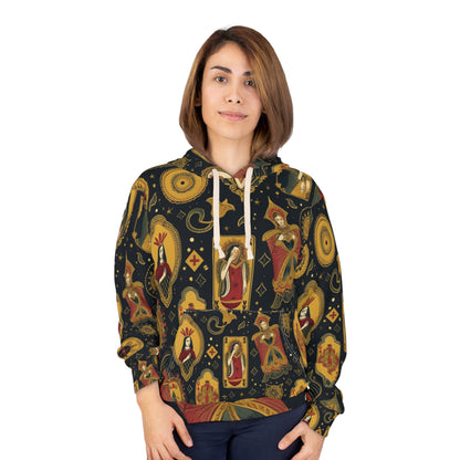 Tarot Card Art &amp; Simbolismo Diseño de patrón inspirado Sudadera con capucha unisex (AOP) 