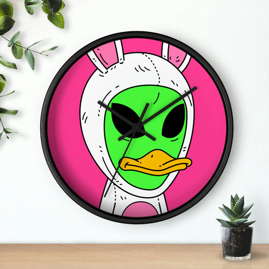 Duck Bunny Alien Wall clock