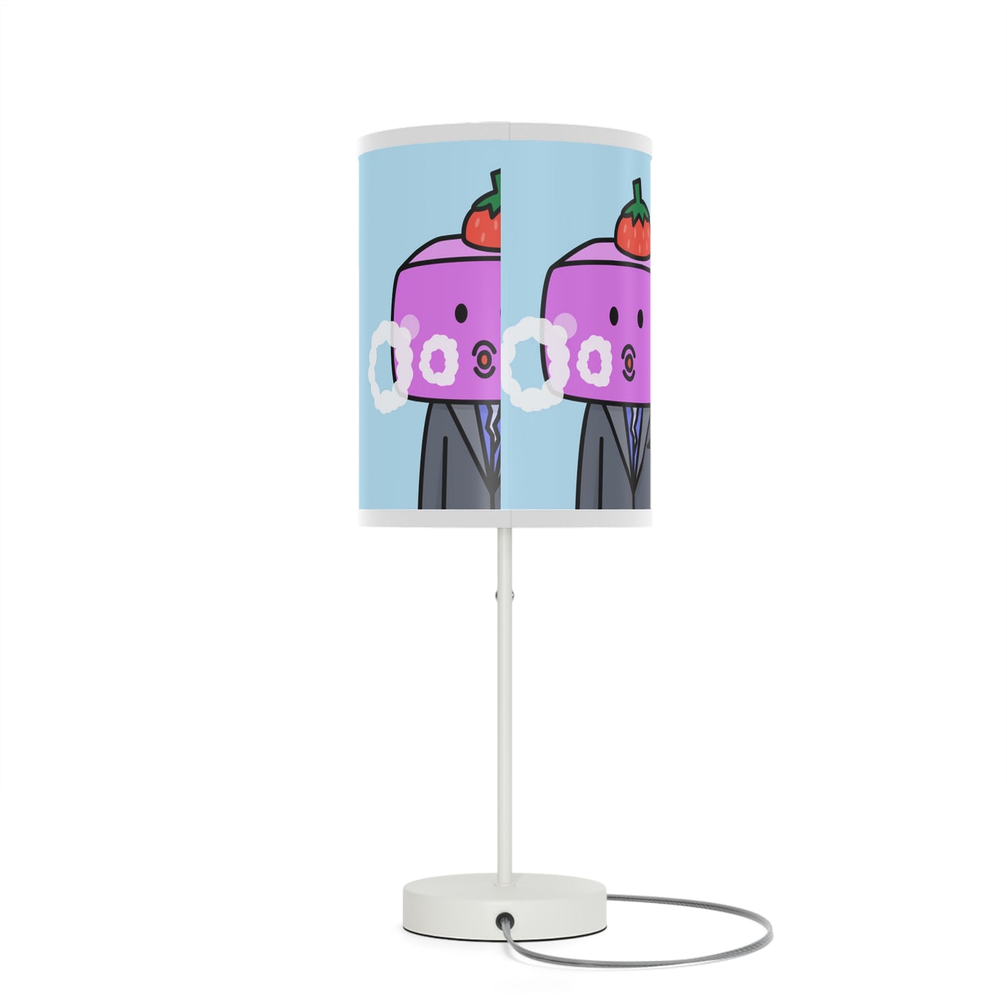 Strawberry Fruit Head Block Lamp on a Stand, US|CA plug