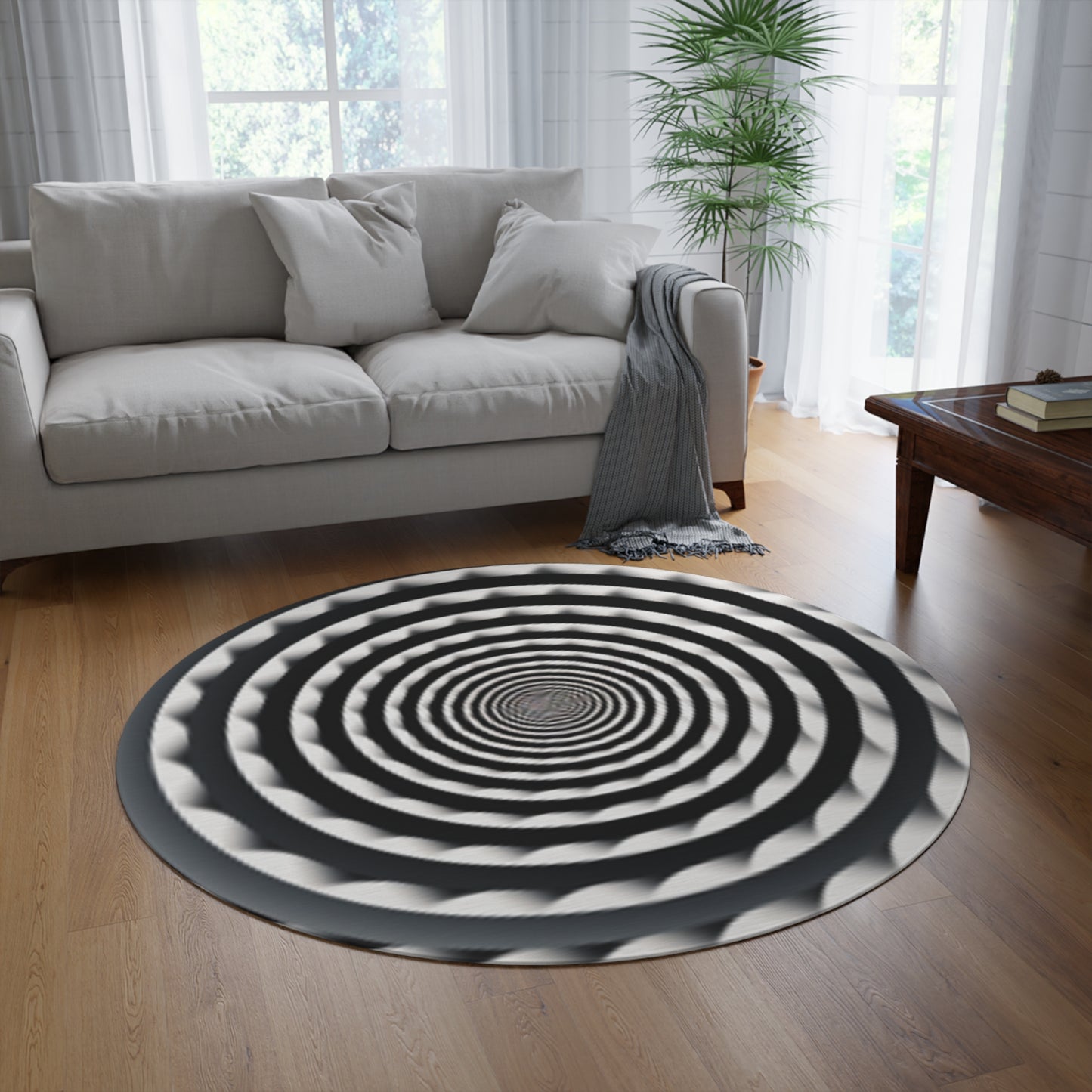 Alfombra redonda Vortex Illusion Design Seven