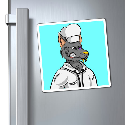 Chief Chef Cook Wolf Werewolve Cyborg Magnets