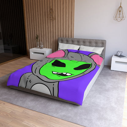 The Visitor Mouse Alien Character Microfiber Duvet Cover