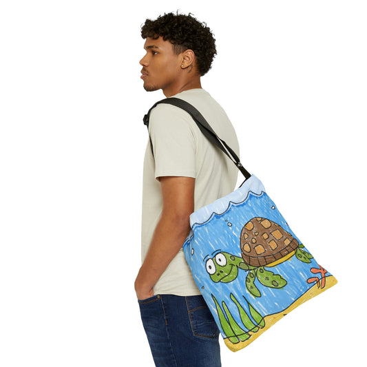 Bolsa de mano ajustable Sea Turtle Beach Sand Ocean (AOP) 